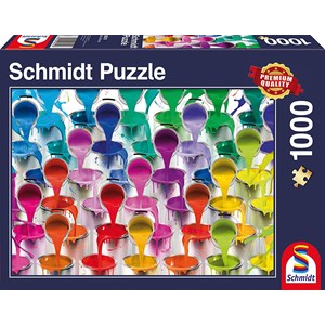 Schmidt Spiele (58219) - "Paint Bucket Waterfall" - 1000 pieces puzzle