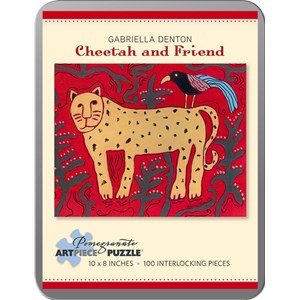 Pomegranate (AA797) - Tom Thomson: "Cheetah and Friend" - 100 pieces puzzle