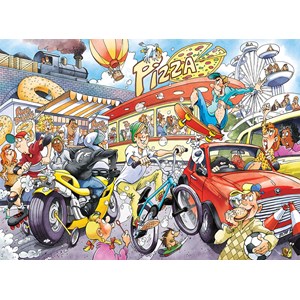 Jumbo (19132) - "Wasgij Imagine 2: If the wheel… +Mini Pad" - 1000 pieces puzzle