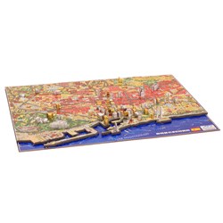 4D Cityscape (40050) - "Barcelona, Spain" - 1100 pieces puzzle