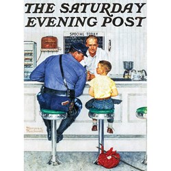 MasterPieces (71408) - Norman Rockwell: "The Runaway, The Saturday Evening Post" - 1000 pieces puzzle