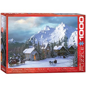 Eurographics (6000-0426) - Dominic Davison: "Rocky Mountain Christmas" - 1000 pieces puzzle