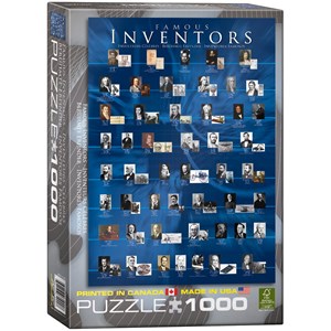 Eurographics (6000-1999) - "Famous Inventors" - 1000 pieces puzzle