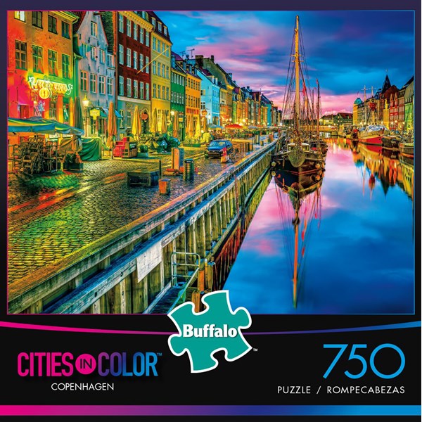 Buffalo Games (17114) - Aimee Stewart: "Copenhagen (Cities in Color)" - 750 pieces puzzle