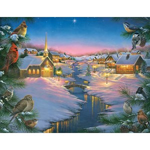 SunsOut (69609) - Abraham Hunter: "A Winter's Silent Night" - 1000 pieces puzzle