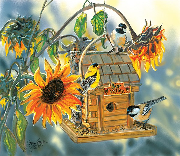 SunsOut (30611) - Janene Grende: "Birds at Bear Valley" - 550 pieces puzzle
