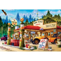 Buffalo Games (11525) - "Pine Road Service (Cartoon World)" - 1000 pieces puzzle