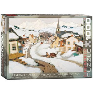 Eurographics (6000-7183) - "Village in the Laurentians" - 1000 pieces puzzle