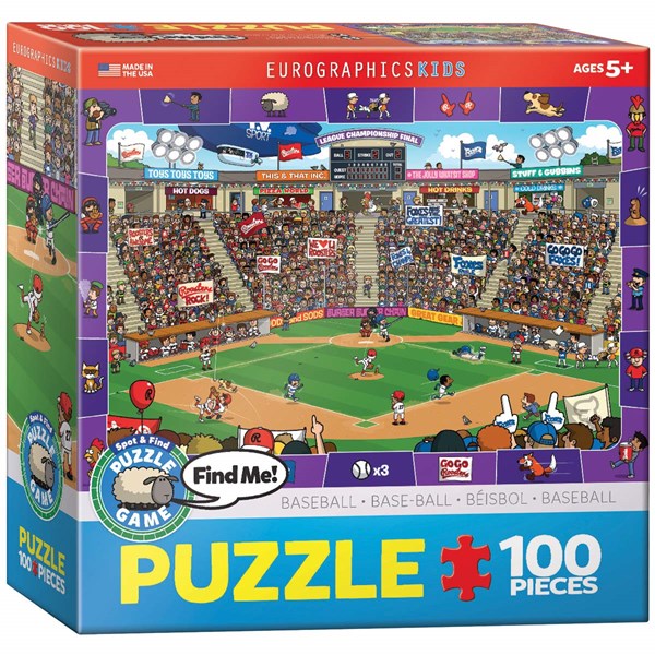 Eurographics (6100-0473) - "Baseball" - 100 pieces puzzle