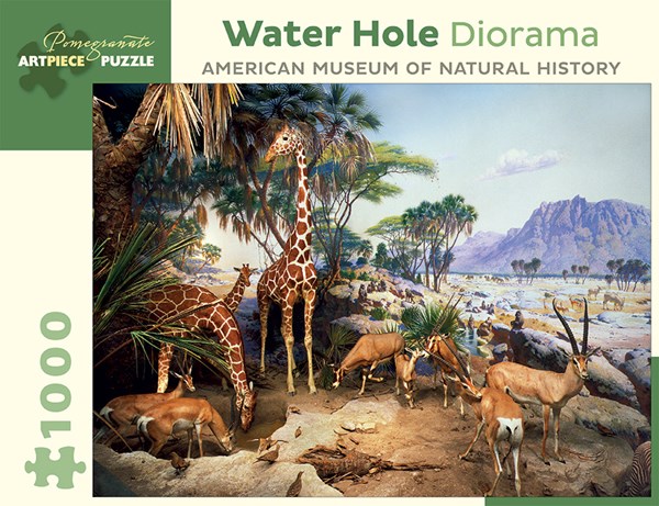 Pomegranate (AA939) - "Water Hole Diorama" - 1000 pieces puzzle
