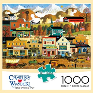 Buffalo Games (11446) - Charles Wysocki: "Pete's Gambling Hall" - 1000 pieces puzzle