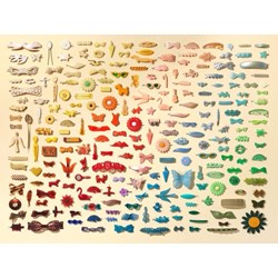 New York Puzzle Co (CO121) - "Barrette Collection" - 1000 pieces puzzle
