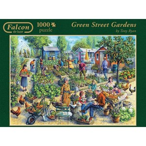 Falcon (11081) - "Green Street Gardens" - 1000 pieces puzzle