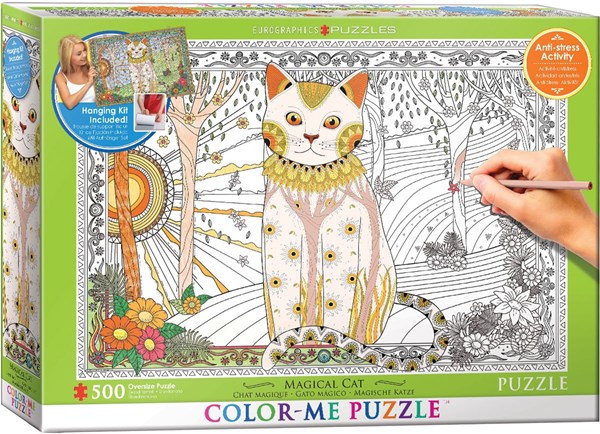 Eurographics (6055-0888) - "Magic Cat" - 500 pieces puzzle