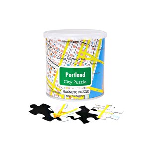 Geo Toys (GEO 247) - "City Magnetic Puzzle Portland" - 100 pieces puzzle
