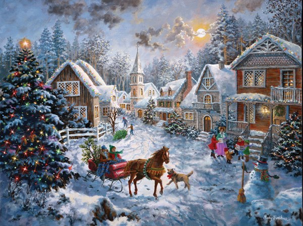 SunsOut (19236) - Nicky Boehme: "Merry Christmas" - 1000 pieces puzzle