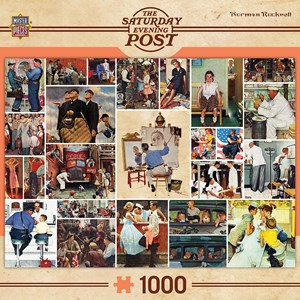 MasterPieces (71621) - Norman Rockwell: "Rockwell Collage" - 1000 pieces puzzle