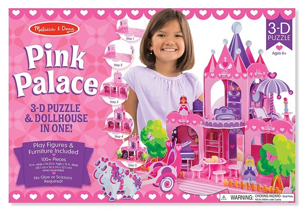 Melissa and Doug (9462) - "Pink Palace" - 100 pieces puzzle