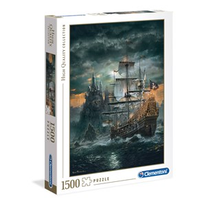 Clementoni (31682) - "The Pirate Ship" - 1500 pieces puzzle