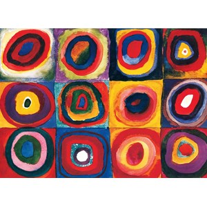 Eurographics (6000-1323) - Vassily Kandinsky: "Colour Study of Squares" - 1000 pieces puzzle