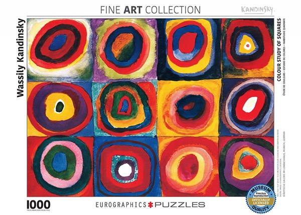 Eurographics (6000-1323) - Vassily Kandinsky: "Colour Study of Squares" - 1000 pieces puzzle