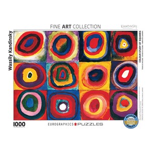 Eurographics (6000-1323) - Vassily Kandinsky: "Colour Study of Squares" - 1000 pieces puzzle