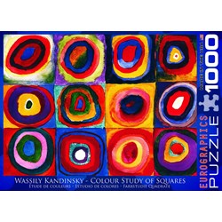 Eurographics (6000-1323) - Vassily Kandinsky: "Colour Study of Squares" - 1000 pieces puzzle