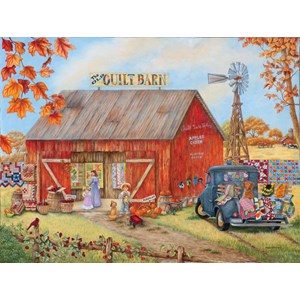 SunsOut (52881) - Kay Lamb Shannon: "The Quilt Barn" - 500 pieces puzzle