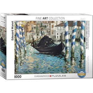 Eurographics (6000-0828) - Edouard Manet: "The Grand Canal of Venice, Blue Venice" - 1000 pieces puzzle