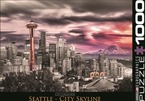 Eurographics (6000-0660) - "Seattle City Skyline" - 1000 pieces puzzle