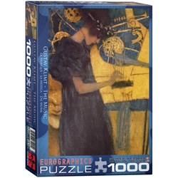 Eurographics (6000-1991) - Gustav Klimt: "The Music" - 1000 pieces puzzle
