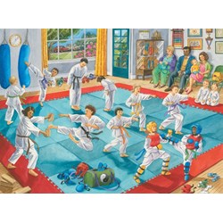 Ravensburger (10968) - "Martial Arts Class" - 100 pieces puzzle