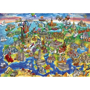 Educa (16752) - Maria Rabinsky: "European World" - 1000 pieces puzzle