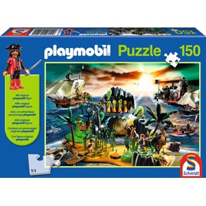 Schmidt Puzzle Playmobil Top Agents 100 pieces + Playmobil Figurine -  Jigsaw