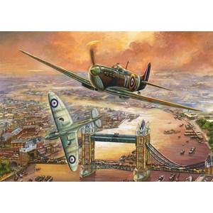 Falcon (11126) - "Spitfire Over London" - 1000 pieces puzzle