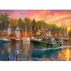 Eurographics (6000-0969) - Dominic Davison: "Harbor Sunset" - 1000 pieces puzzle