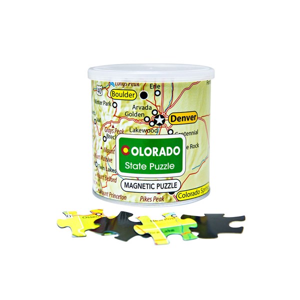 Geo Toys (GEO 249) - "City Magnetic Puzzle Colorado" - 100 pieces puzzle