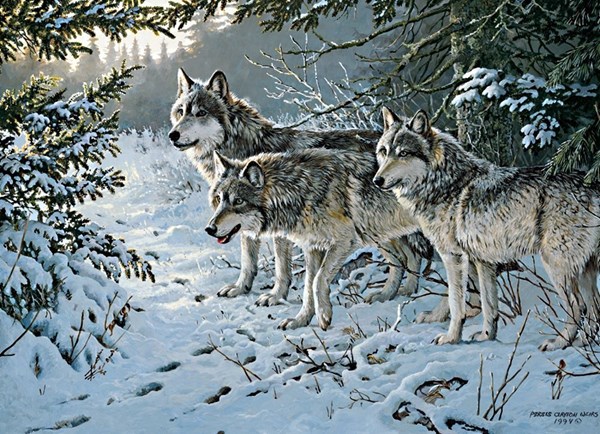 Cobble Hill (51738) - Persis Clayton Weirs: "Wolf Trail" - 1000 pieces puzzle