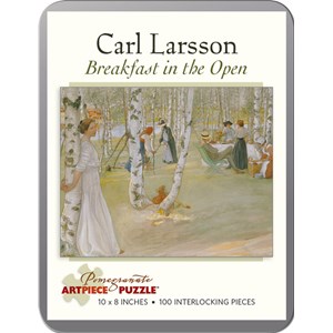 Pomegranate (AA796) - Carl Larsson: "Breakfast in the Open" - 100 pieces puzzle