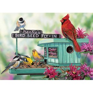 Eurographics (8300-0604) - Janene Grende: "Bertie's Bird Seed Fly-In" - 300 pieces puzzle