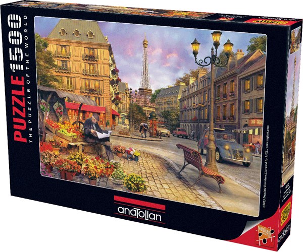 Anatolian (4542) - Dominic Davison: "Paris Street Life, France" - 1500 pieces puzzle