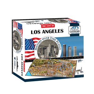 4D Cityscape (40082) - "Los Angeles" - 1400 pieces puzzle