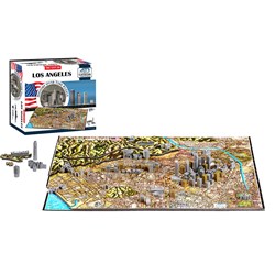4D Cityscape (40082) - "Los Angeles" - 1400 pieces puzzle