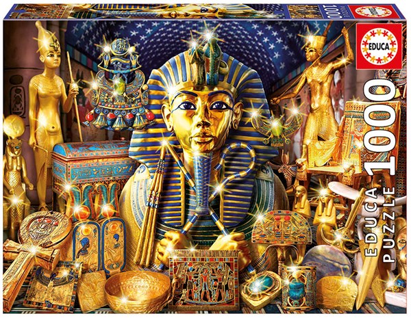 Educa (16751) - Andrew Farley: "Treasures Of Egypt" - 1000 pieces puzzle