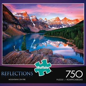 Buffalo Games (17092) - "Mountains on Fire (Reflections)" - 750 pieces puzzle