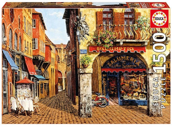 Educa (16770) - Viktor Shvaiko: "Colors Of Italy-Salumeria" - 1500 pieces puzzle