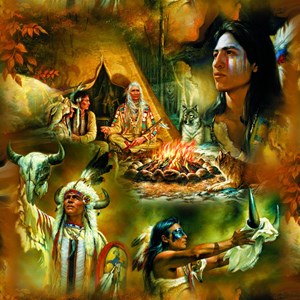 SunsOut (21827) - Russ Docken: "Native American Dreams" - 1000 pieces puzzle