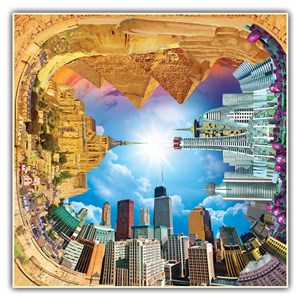 A Broader View (441) - "A Quick Walk Through Time Puzzle (4 Fronts Collection)" - 550 pieces puzzle