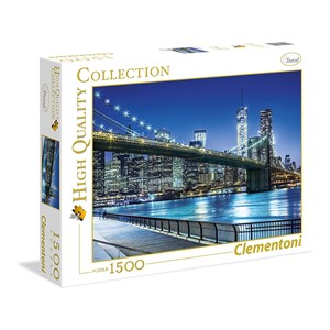 Clementoni (31804) - "New York by night" - 1500 pieces puzzle