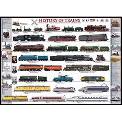 Eurographics (6000-0251) - "History of Trains" - 1000 pieces puzzle